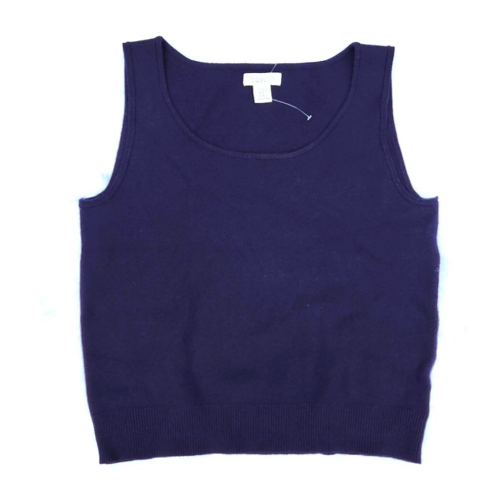 Rachel Zoe NWOT Crewneck Sleeveless Sweater Vest Preppy Navy‎ Extra Large